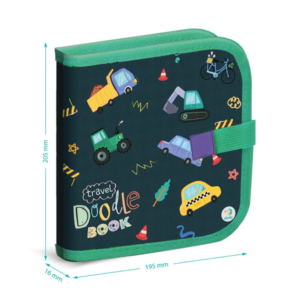 Дорожня книга для малювання "Транспорт" 301046, 6 кольорових маркерів Вінниця - фото 2