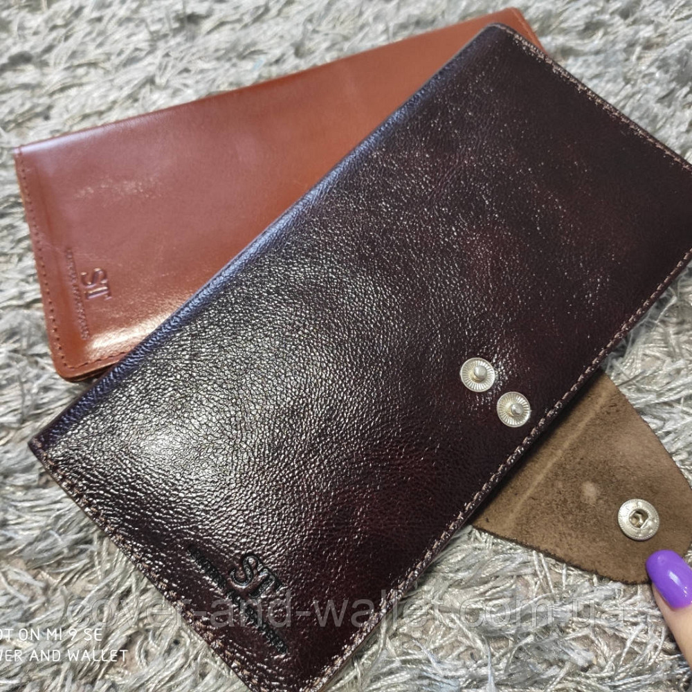 Стильний тонкий гаманець купюрник із натуральної шкіри ST Leather Київ - фото 4