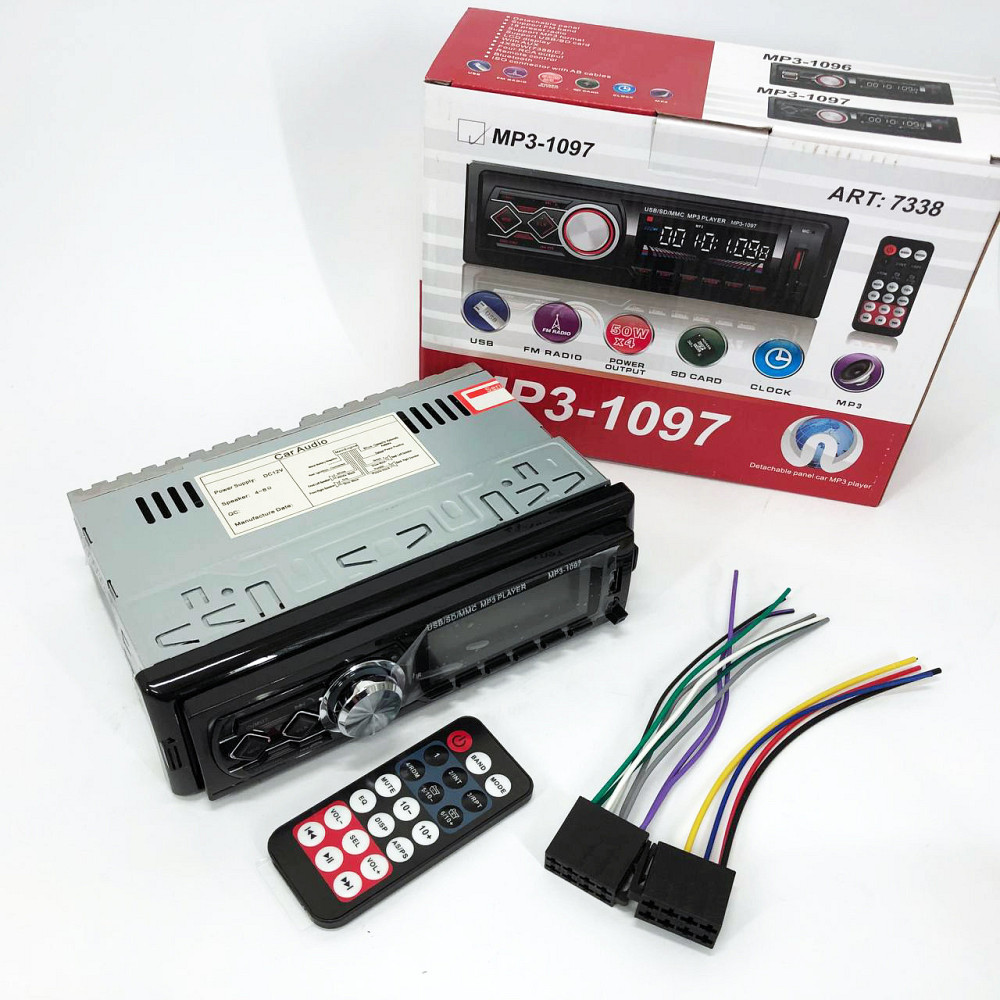 Автомагнитолы ukc 1 MP3-1097 BT ISO, Автомагнитола с диском 1 DIN, JG-788 Несъемные автомагнитолы Киев - изображение 1