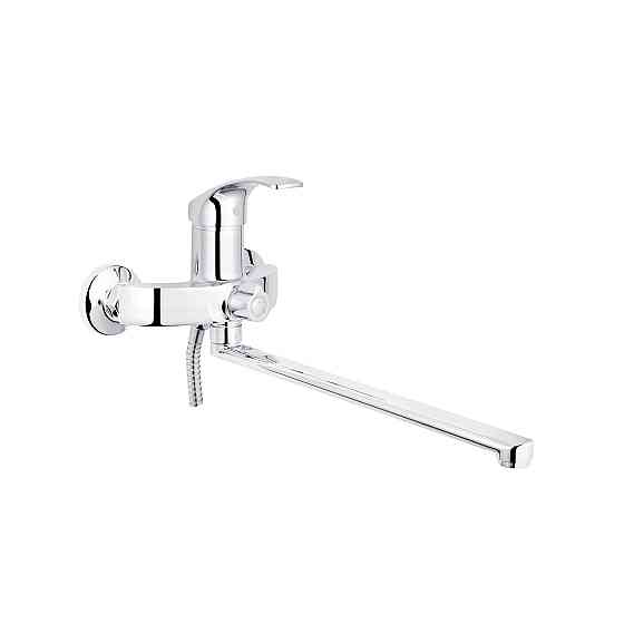 Змішувач для ванни Kroner KRP Konstante - C070 з душовим гарнітуром, хром Київ