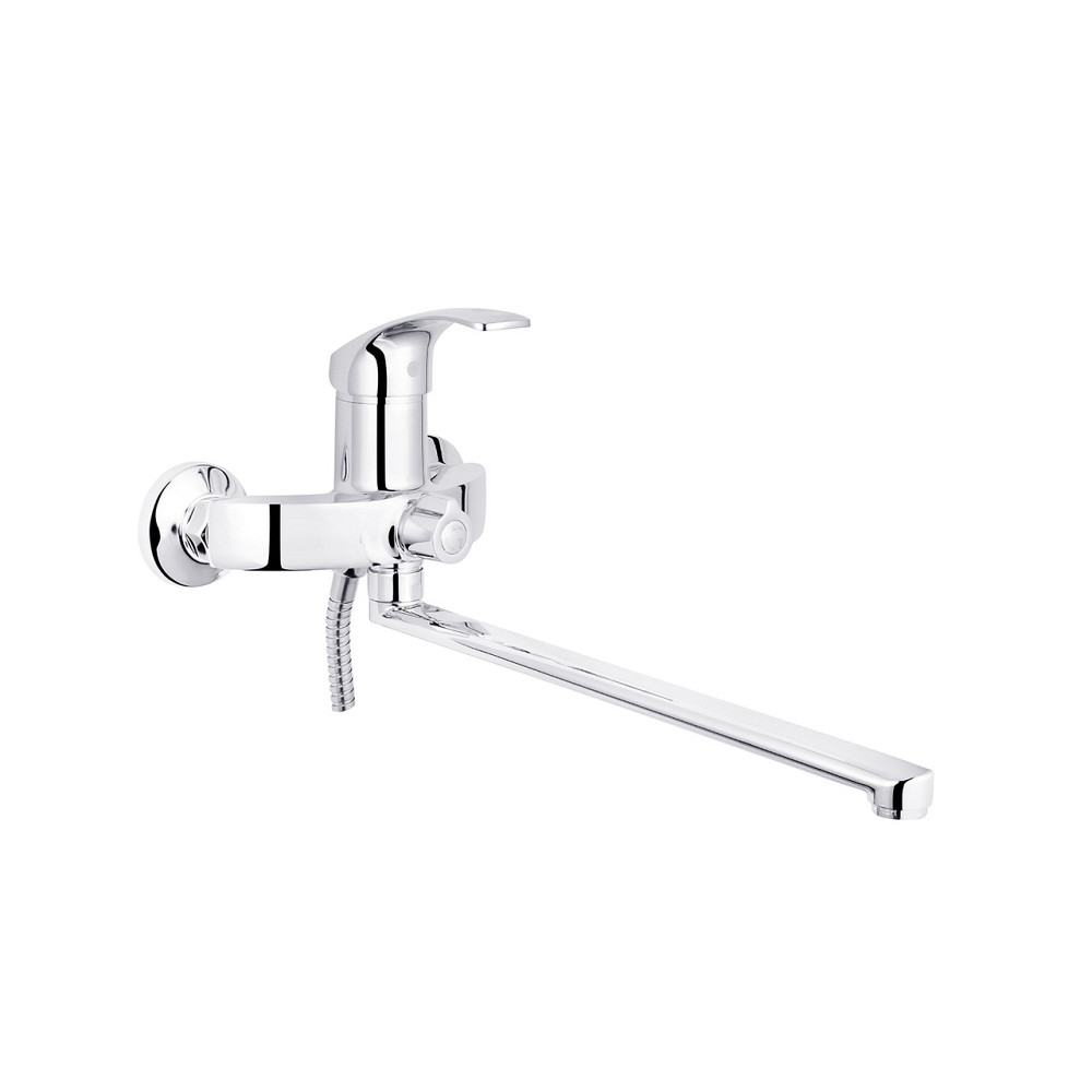 Змішувач для ванни Kroner KRP Konstante - C070 з душовим гарнітуром, хром Київ - фото 3