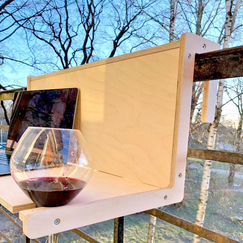 Подвесной балконный столик 