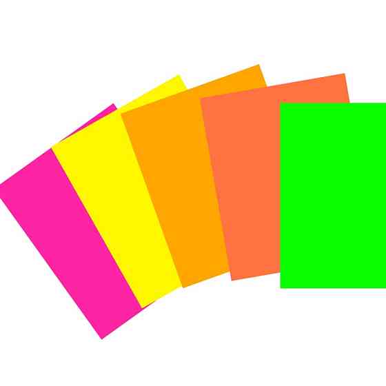 Набір одностороннього кольорового паперу "Неоновий" АП-1220 Вінниця