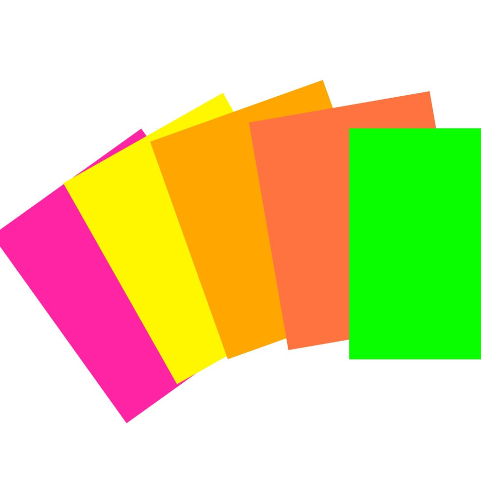 Набір одностороннього кольорового паперу "Неоновий" АП-1220 Вінниця - фото 2