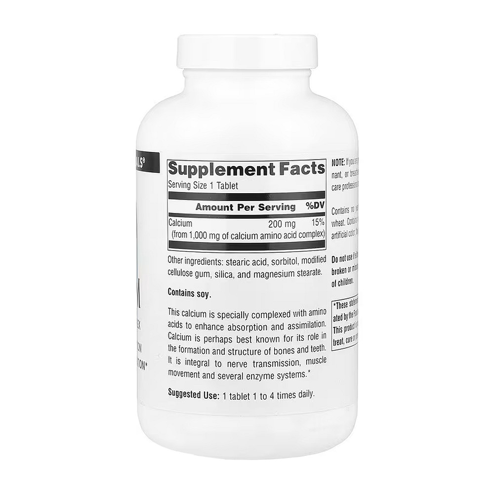 Кальций Source Naturals Calcium 200 мг 100 таблеток Луцк - изображение 2