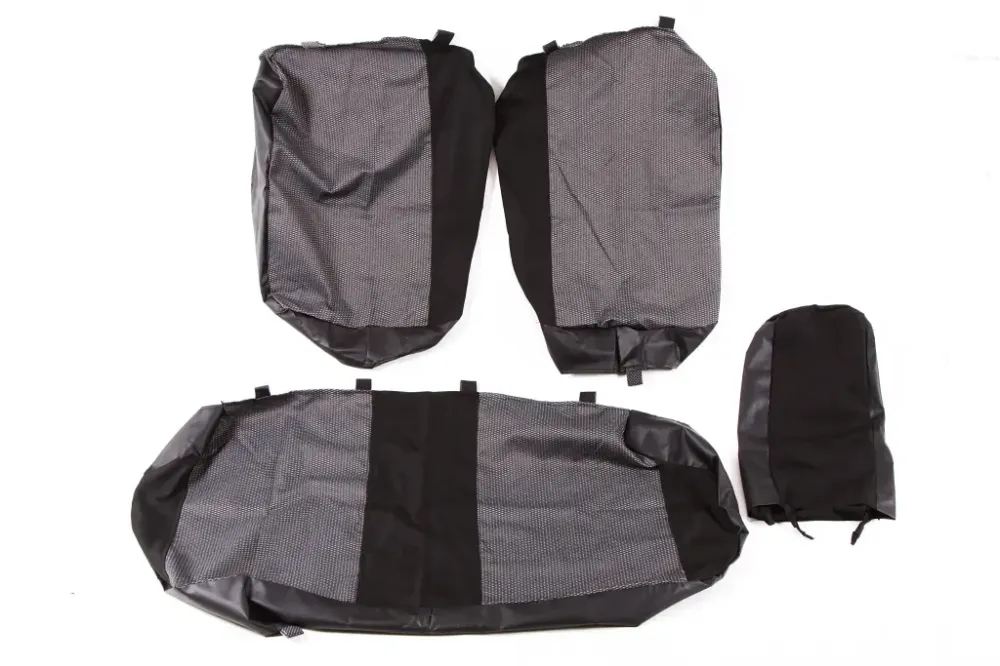 Чехлы на сидушки  2110 Avto-fortuna Lite Пилот с паралоном серые (2170) Винница - изображение 3