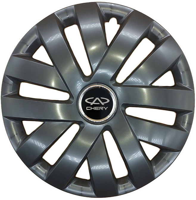 Автомобільні модельні ковпаки R15 SJS Chery 315 4шт, чорні Київ - фото 1