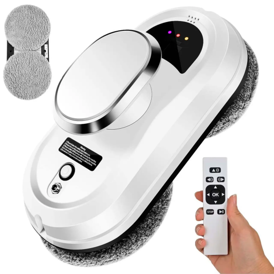 Робот для мытья окон с пультом + 4 насадки / Робот мойщик окон / Робот пылесос для окон Киев