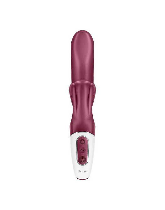 Вібратор-кролик Satisfyer Love Me Red, гнучкий, відросток з потрійним кінчиком Sex Aura Київ - фото 4