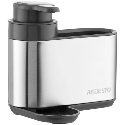 Дозатор для рідкого мила Ardesto Minimalism Органайзер для миючих засобів Сірий (ARHB3102GS) Вінниця - фото 7