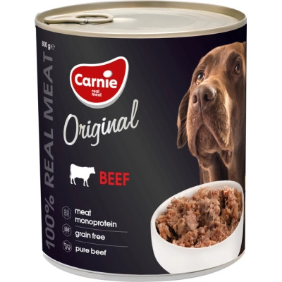 Консерви для собак Carnie Original Mono Protein Яловичина 800 г (4820255193465) Вінниця - фото 1