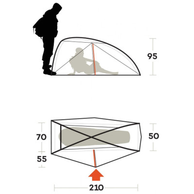 Намет Ferrino Nemesi 1 Pro Green (91211QVVFR) (931776) Вінниця - фото 2
