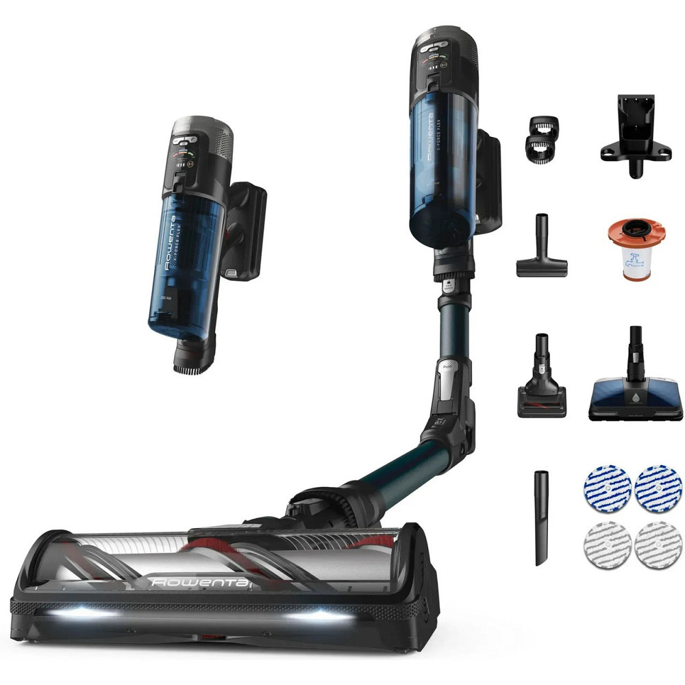 Акумуляторний пилосос Rowenta X-Force Flex 13.60 Animal Aqua RH9AD1WO ( чорний/синій ) Харків - фото 11
