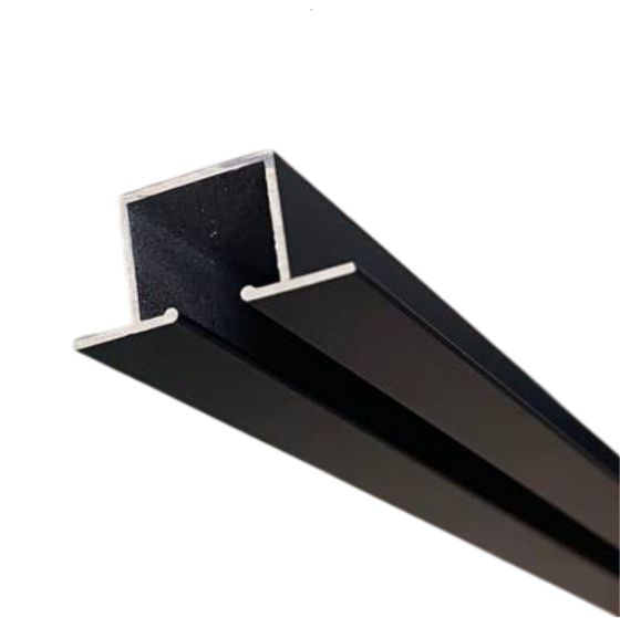 Карниз для скрытого монтажа профиль KS ZERO (с фурнитурой) Черный 1.5 Бровары