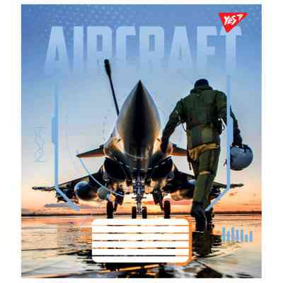 Тетрадь Yes Aircraft 48 листов линия (767121) Винница