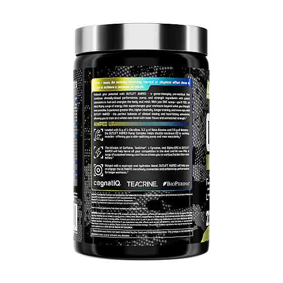 Предтренировочный комплекс Nutrex Outlift Amped 449.1g черничный лимонад Киев