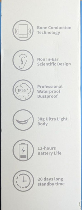 Бездротові спортивні навушники з кістковою провідністю Київ - фото 2