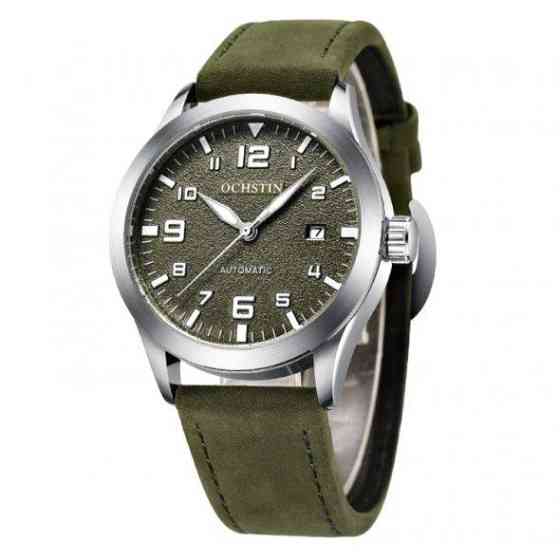 Водостойкие механические часы Ochstin Military silver Винница