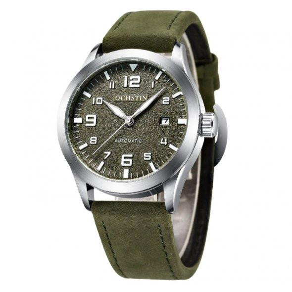 Водостійкий механічний годинник Ochstin Military silver Вінниця - фото 4