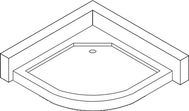 Душовий піддон півкруглий NYSA RL90F (RL90) BRAVO (1уп.) Київ - фото 6