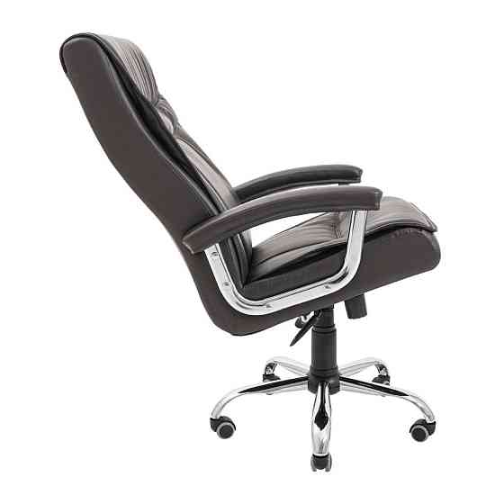 Офісне крісло керівника Burgas Roсky Хром M2 Anyfix Темно-коричневий Київ