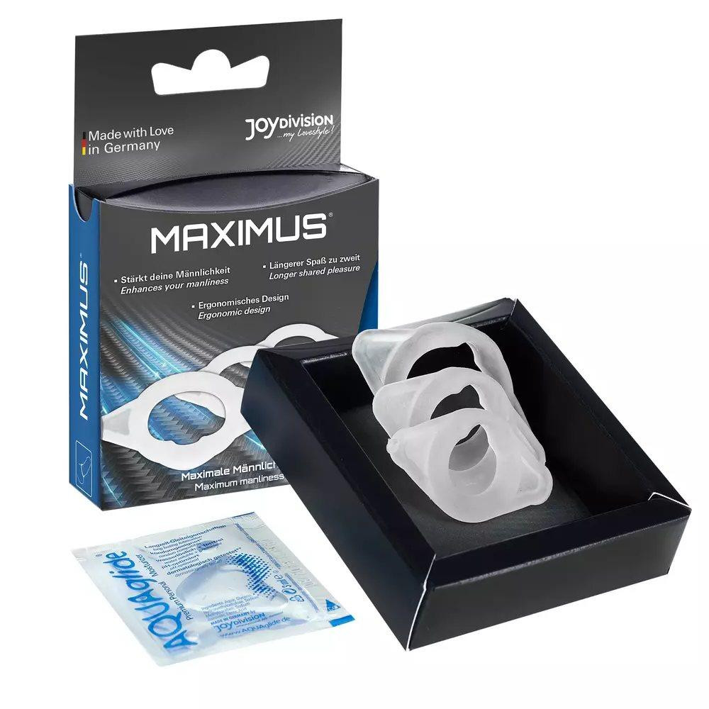 Набор эрекционных колец Joydivision MAXIMUS XS/S/M из эластичного силикона, прозрачные, 3 шт. Sex Aura Киев - изображение 4