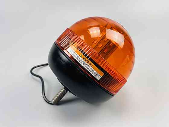 Маячок LED проблисковий для спецтехніки 12В/24В 40 LED діодів кріплення на болт-різьблення, сигнальна лампа Мукачево