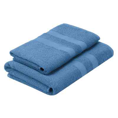 Полотенце Ardesto набор махровых Splendid 50х90 см, 70х140 см, 2шт, 100% хлопок, голубой (ART2359BL) Винница