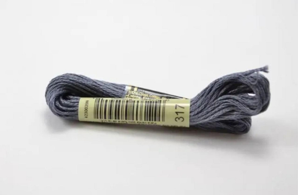 Нитки Муліне для вишивки 317 Київ - фото 1