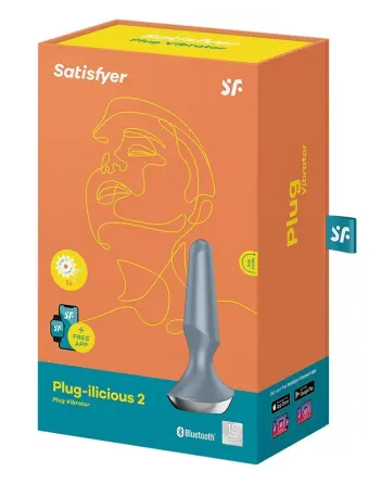 Анальна смарт-вібропробка Satisfyer Plug-ilicious 2 Ice Blue Львов