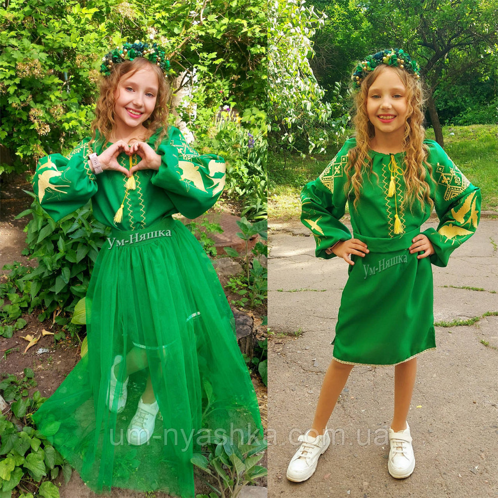 Дитяча вишита сукня з ластівками 104-152 Кривий Ріг - фото 1