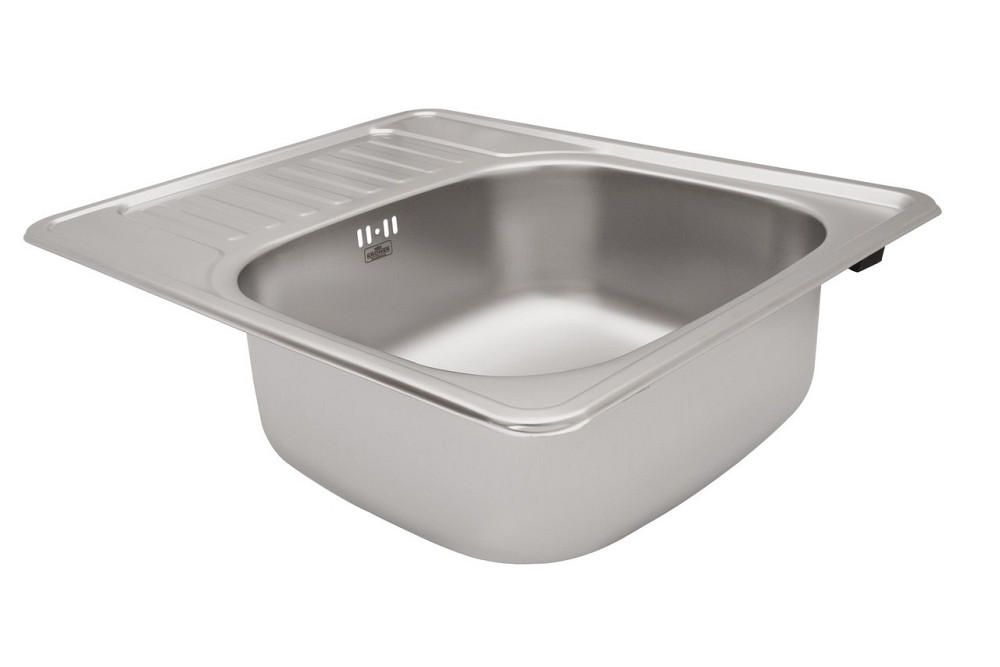Кухонна мийка з нержавіючої сталі Kroner KRP Satin - 58х48 (0.8 мм) Київ - фото 3