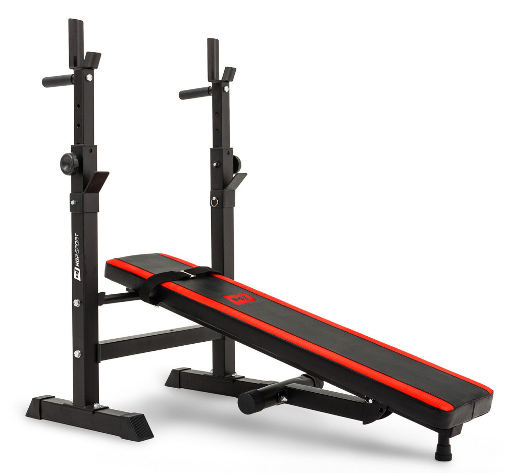 Набір Hop-Sport Premium 69кг з лавою HS-1080 та штангою Киев - изображение 3