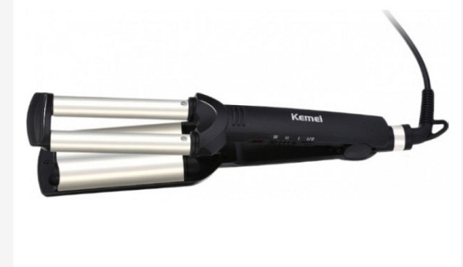 Тройная плойка Kemei Km-2022 Щипцы Винница - изображение 9