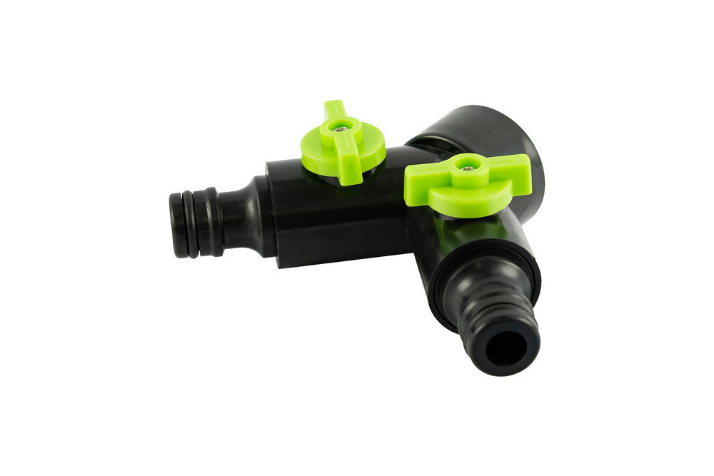 MASTERTOOL Розподiльник двоканальний MASTERTOOL Y-type з регулювальними вентилями ½" - ¾" ВР 92 Київ - фото 1