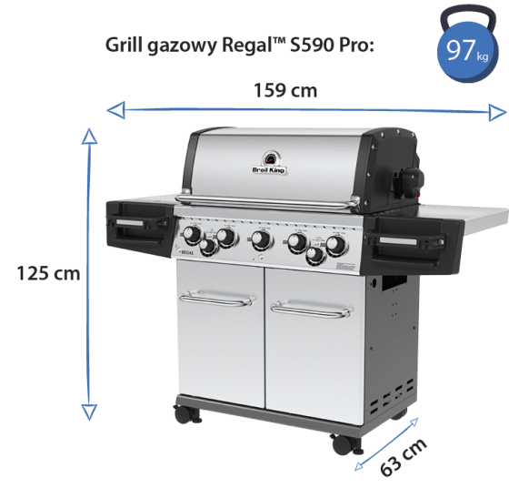 Газовий гриль Broil King Regal S590 IR PRO NEW 998943 Код: 009134 Рівне