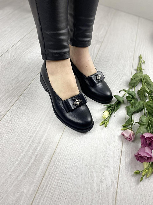 VIKTTORIO Туфлі жіночі VIKTTORIO АЙС чорні (весна-осінь, шкіра натуральна) (2697) Коломия - фото 4