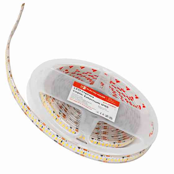 LED стрічка 18Вт 24В SMD2835 240 діодів, нейтральний білий 4000К, серія Externum IP65 , гарантія 3 роки Дніпро