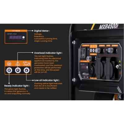 Генератор maXpeedingRODS MXR4500i (3,5 kW), 220V, 50Hz, 7.5л, ручний запуск (mxr4500i) Вінниця