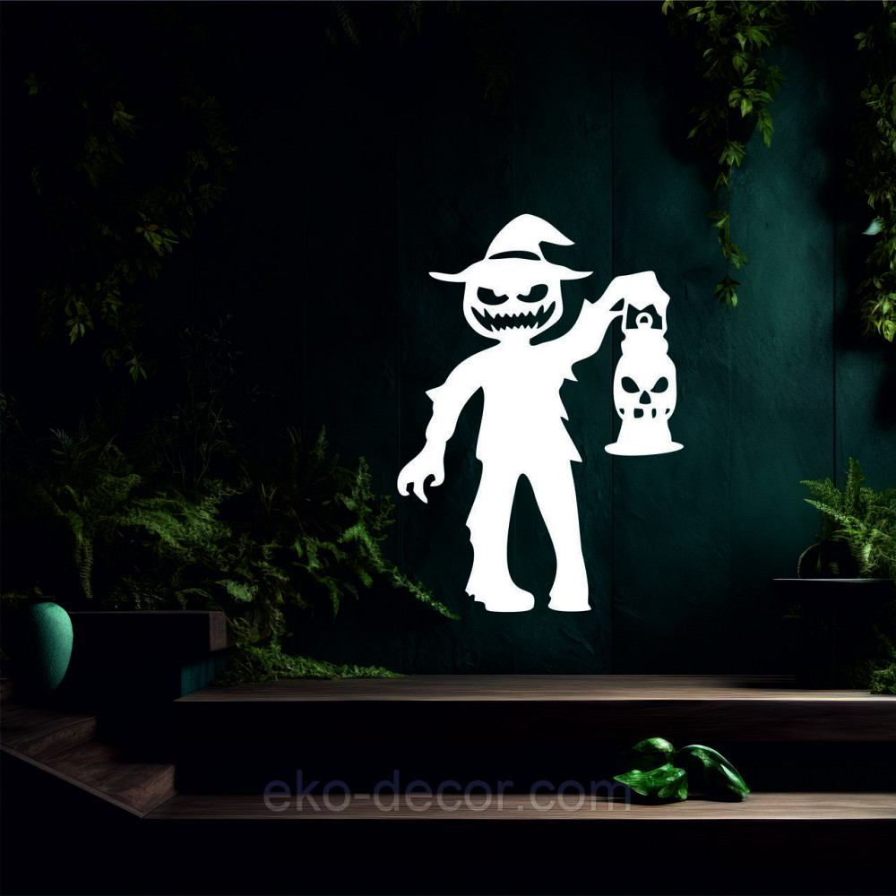 Декоративне настінне Панно «Сілует дітей. Гелловін», Декор на стіну 70*50 см, Білий Київ - фото 5