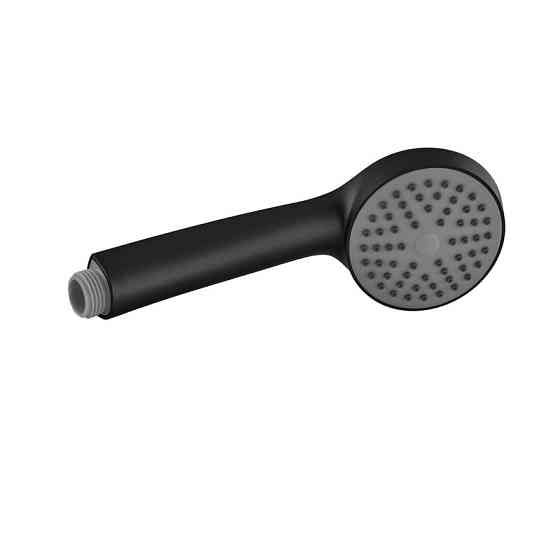 Смеситель для ванны Plamix CEZAR-006 EURO SET матовый черный с душевым шлангом, лейкой и кронштейном (PM0690) Харьков