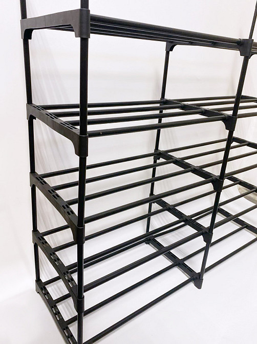 Модульная полочка для обуви, черный органайзер на 5 полочек для передней 85x90x28 см Черная Каменец-Подольский - изображение 6