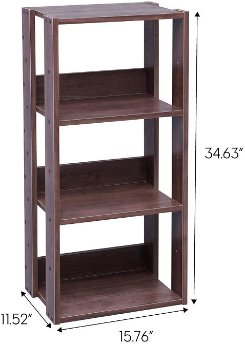 Книжковий стелаж "Сервантес 38" капучино Миколаїв - фото 6