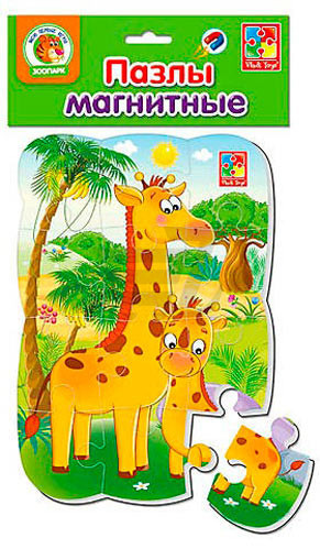 Дитячі пазли на магніті "Жирафики2 А5 VT3205-79, 12 елементів Вінниця - фото 1