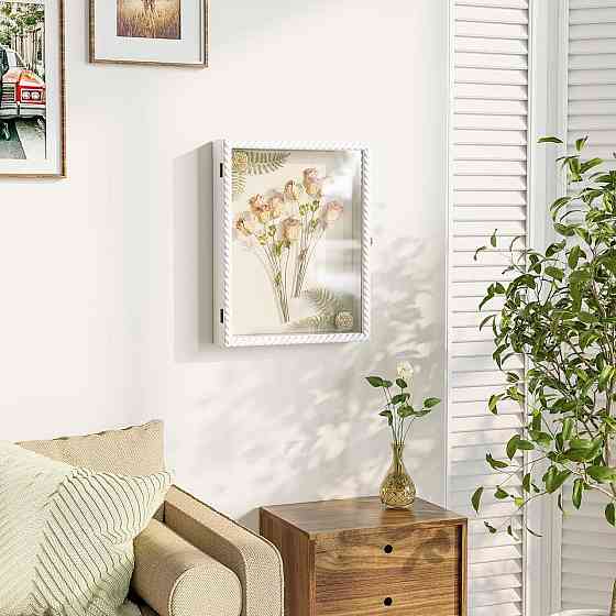 Рамка для фото Alsonerbay 101580018 белая 28×35 см 3D Twist наполняемая со стеклом глубина 4 см MDF Киев