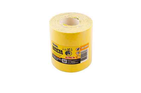 Шкурка шліфувальна MASTERTOOL на паперовій основі Р60 115 мм 10 м 08-2906 Коломыя