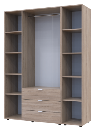 Комплект шкафов для одежды Doros Гелар (2 шт.) 154,4х49,5х203,4 см Дуб сонома (DRS-011148) Днепр
