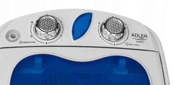 Туристическая стиральная машина до 3 кг переносная с центрифугой Adler AD (8051) 400 Вт Нововолынск