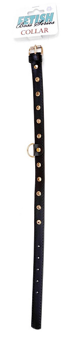 Ошейник из искуственной кожи с кристаллами Fetish Boss Series - Collar Gold Crystal, BS3300116 Sex Aura Киев - изображение 3