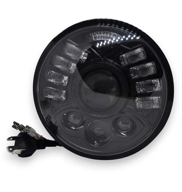 Світлодіодна фара StarLight Bi-LED JR-5,75" ближнє/дальнє DRL + поворот ВАЗ 2106, BMW, Альфа (∅143мм) Харків - фото 1